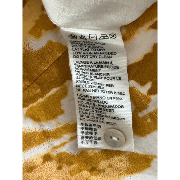 Cleobella Sadie Dress Watercolor Ikat Print Puff Sleeves Size Medium - Picture 9 of 10